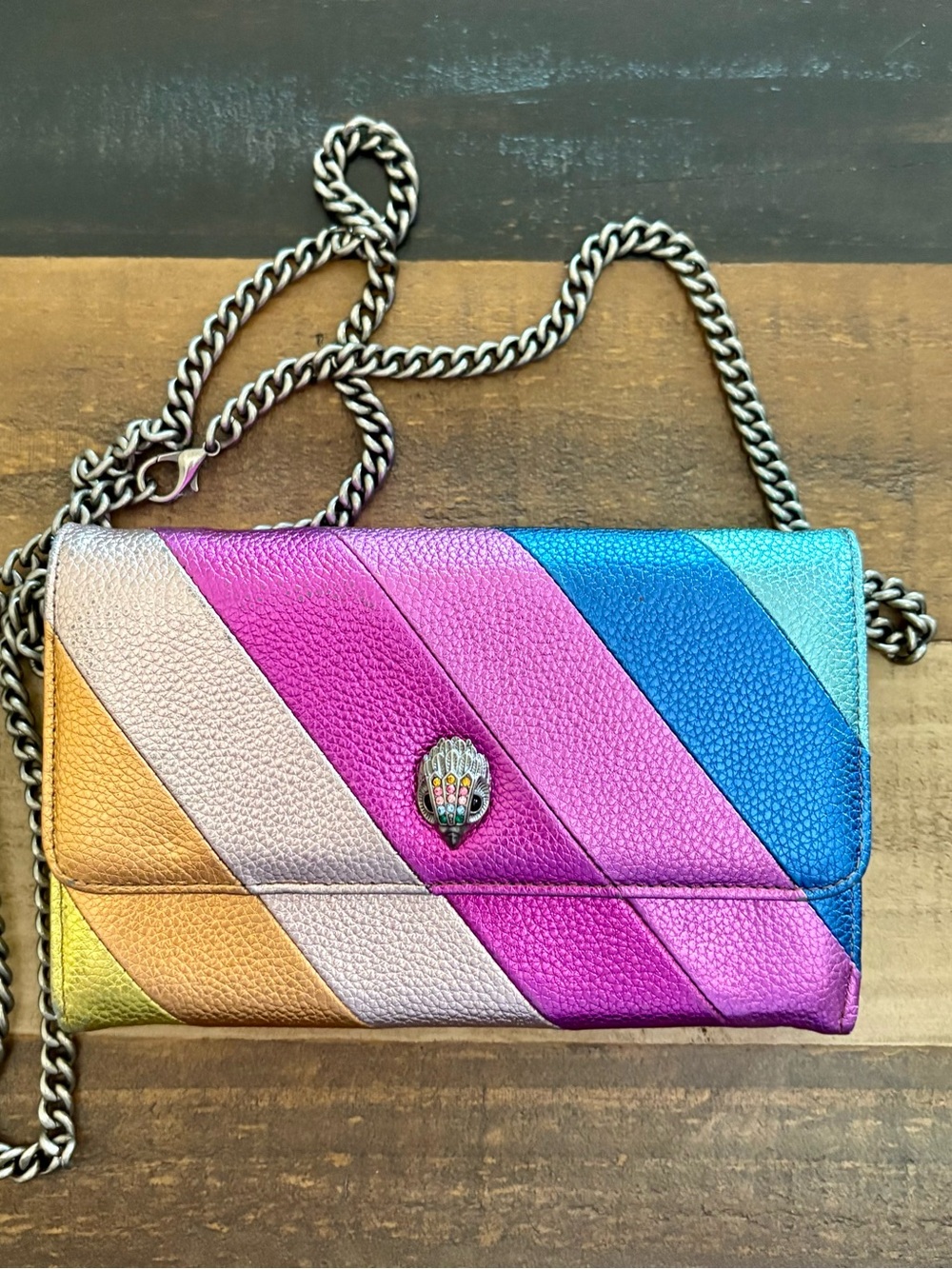 Kurt Geiger Leather Crossbody Wallet